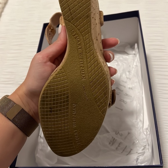 Stuart Weitzman Twofer Natural cork wedges - Picture 3 of 7